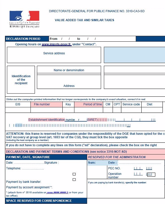 French VAT Returns